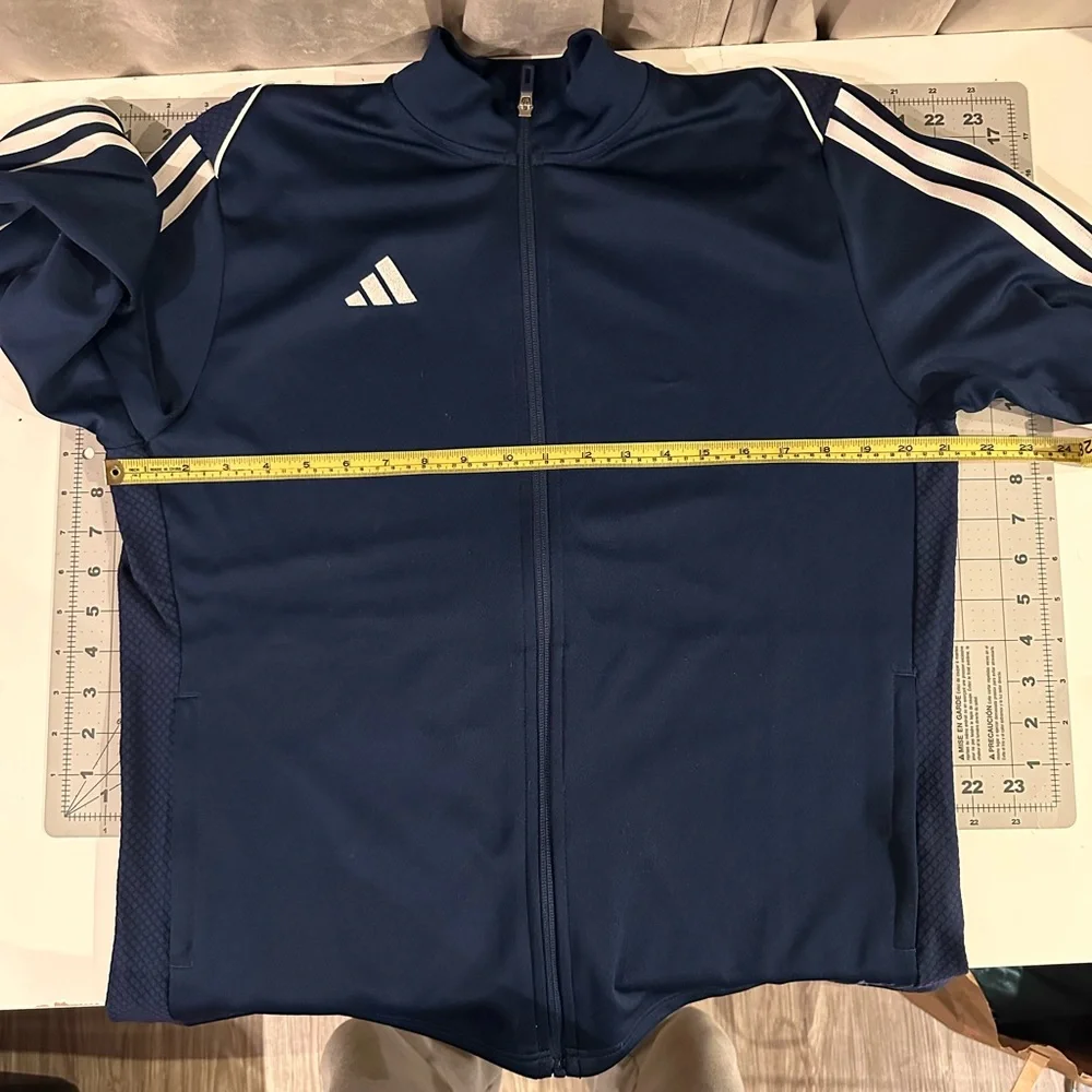 Adidas Blue Slim Fit Track Jacket - Picture 10 of 10